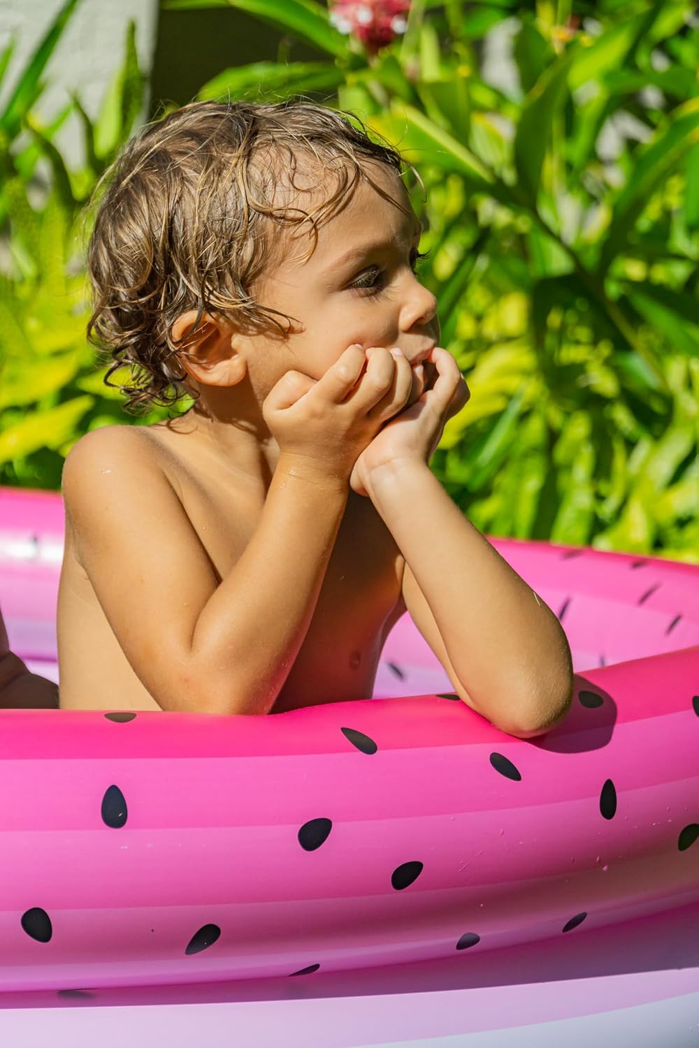 Poolcandy Inflatable Party Sunning Pool, Watermelon