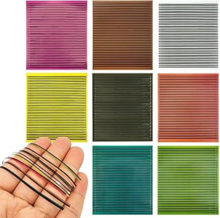 Plumas sintéticas de , 8 hojas de calcomanías para atar moscas, envoltura para hacer señuelos para agua dulce salada, accesorios portátiles