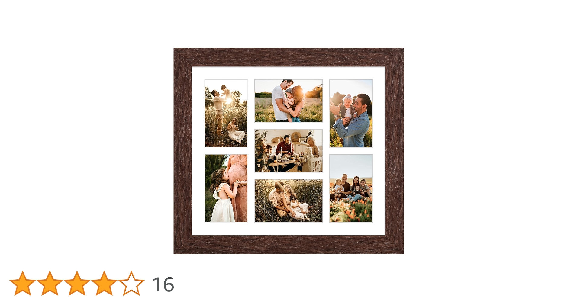 Amazon.co.jp: Gaevuian 13.5X15.5 写真フレーム コラージュ 7つの開口