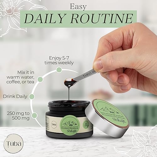 Miniatura 7 de Tuba Resina Shilajit pura del Himalaya  Resina Shilajit 100% pura para aumentar la resistencia, claridad mental, capacidad cognitiva, suplemento