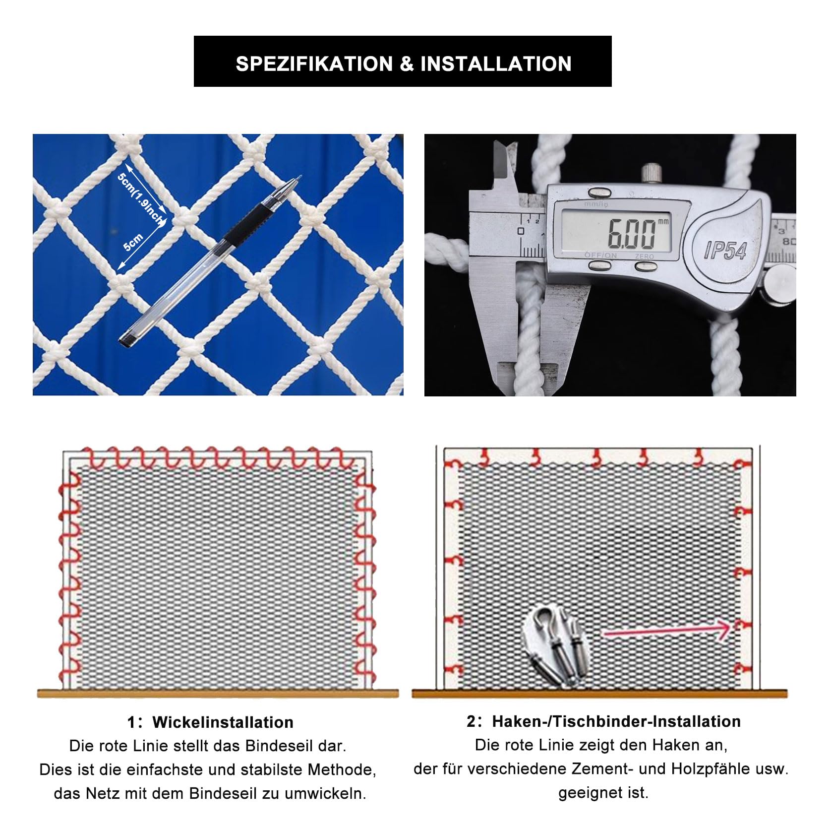 Red de Seguridad Niños para Balcones, Red de Protección de Nylon para Terraza, Balcón y Ventana, Escalera, Carga, la Cerca(Size:2 * 3m(7 * 10ft),Color:Blanco)