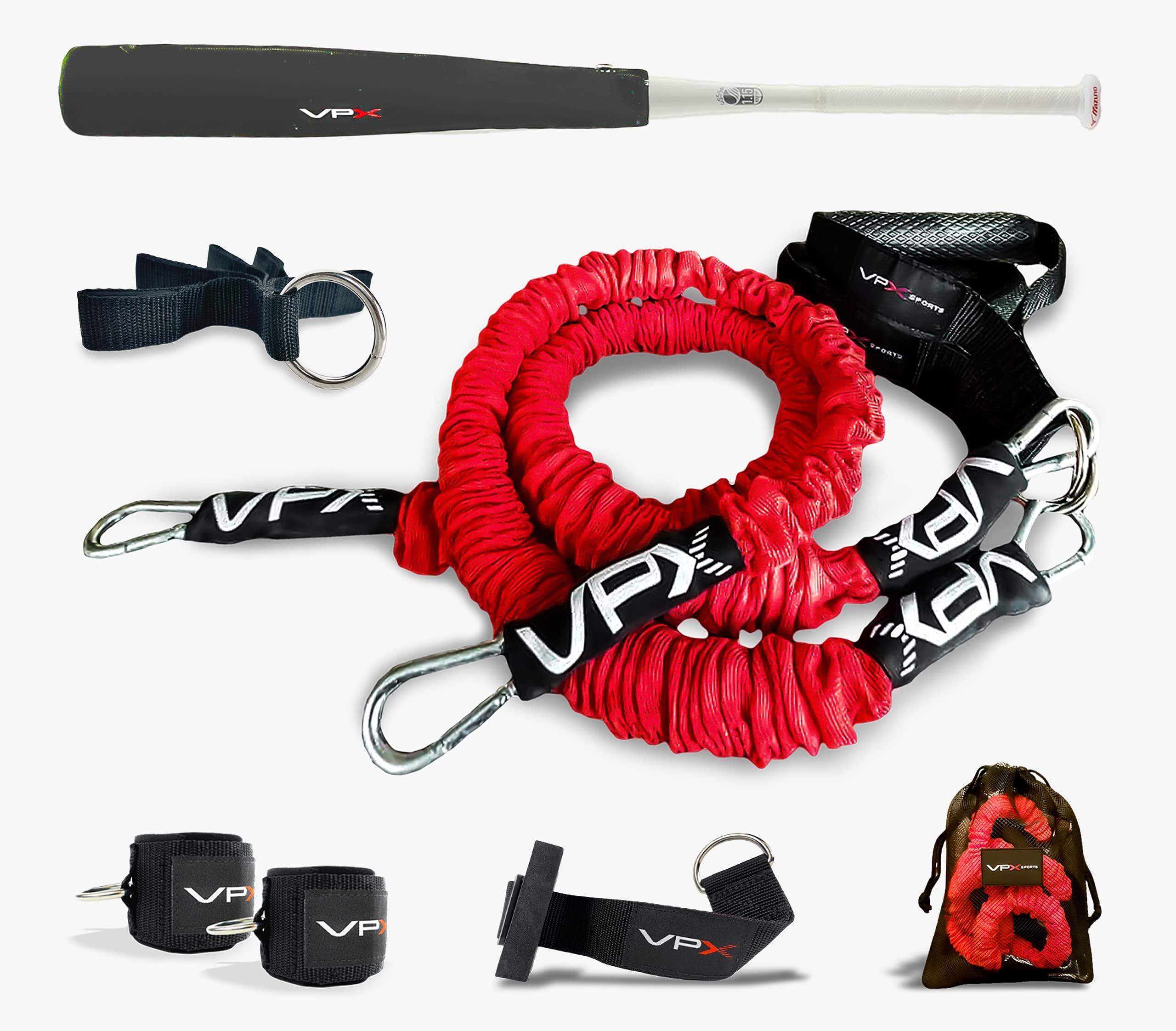 VPX Baseball Softball Resistance Bands Training System | Improves Velocity, Power, Speed, Arm Care, Strength Workouts, Physical Therapy | Perfect for Home, Gym, Hitters, Pitchers, Catchers, Fastpitch