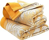 Vista 46 de Cobija para cama de estilo bohemio, 100 % algodón, ultra suave, edredón rústico, cobija de otoño, estampado floral, decoración de granja, cobija