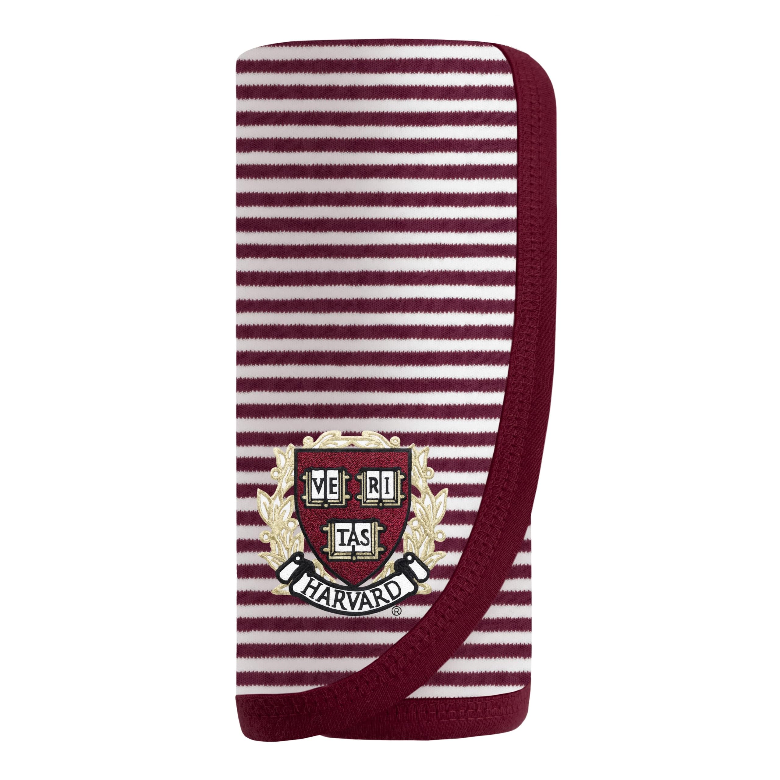 Striped Blanket, Harvard Crimson, Maroon/White, Unisex, 37.5" X 33.5"