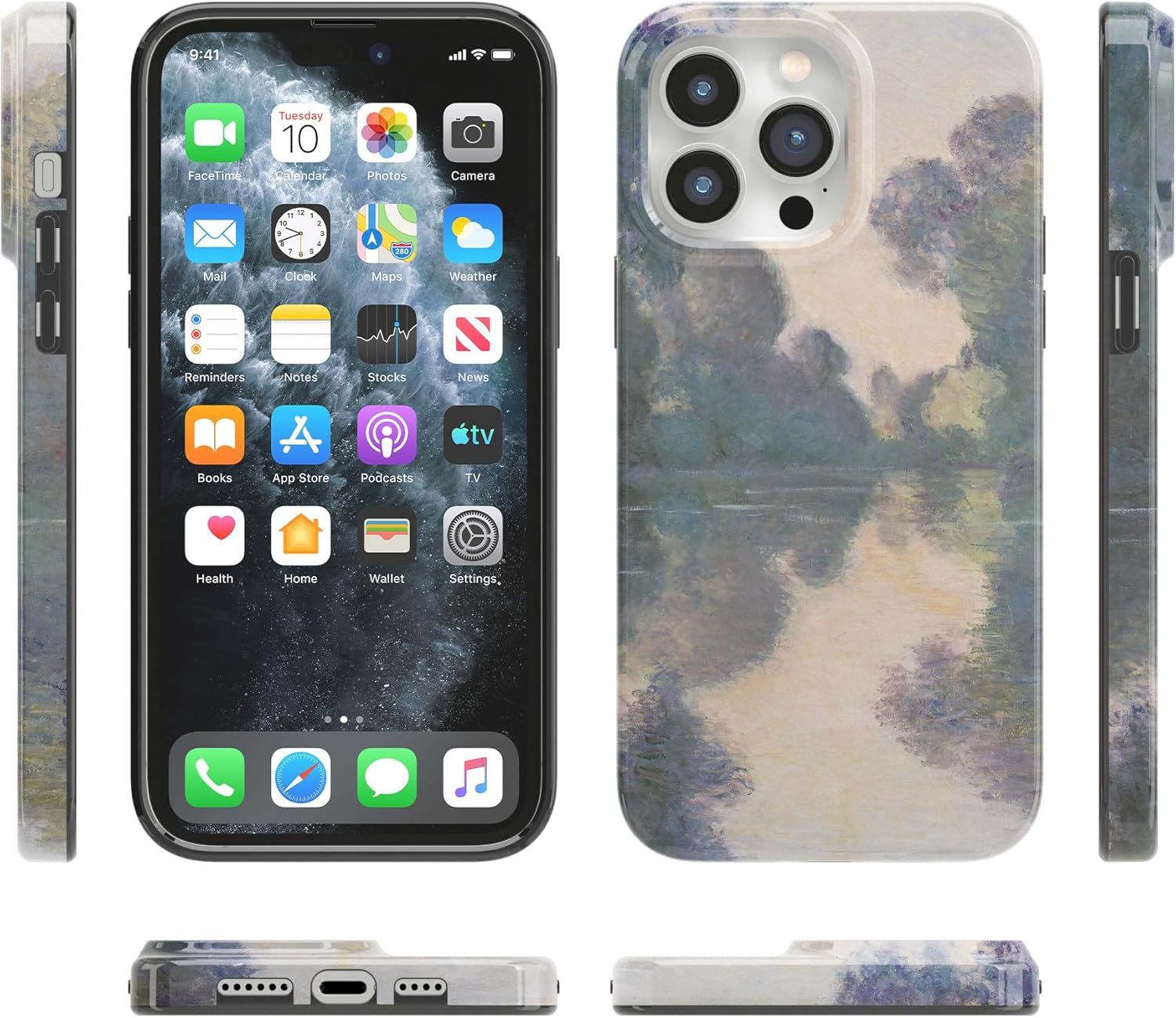 Casely iPhone 14 Pro Max Case | Monet's Morning | The Met Museum | Compatible with MagSafe | Classic Ultra Slim Design