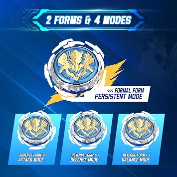INFINITY NADO Spinning Top for Children Metal Toy Boys Battle Tops Spinning Top Launcher Toy Spinning Tops Boys from 5 6 7 8 9 10 11 12 Years Power Pack Gale Wings
