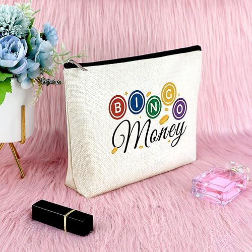 Miniatura 6 de Regalo para amantes de los juegos de bingo, bolsa de maquillaje de bingo, regalo para amantes del casino, regalo para mujeres, bolsa de cosméticos,