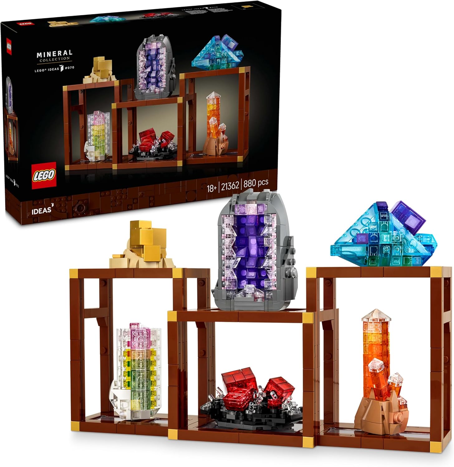 Lego 21362 Ideas Mineral Collection Toy Birthday Present Blocks Men Women Figurine Goods Interior Stylish