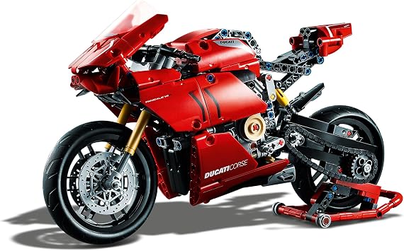 LEGO Technic Ducati Panigale V4 R 42107-10 Yaş ve Üzeri Yüksek Performanslı Oyuncak Arabaları Seven Çocuklar için Koleksiyonluk Yaratıcı Oyuncak Model Yapım Seti (646 Parça)