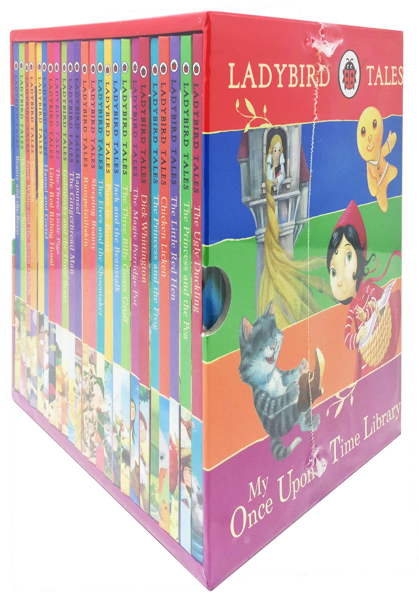 Ladybird Tales 23 Books Collection Box Set Pack (Cinderella, Gingerbread Man, Goldilocks & Three Bears, Hansel & Gretel, Jack And The Beanstalk, Little Red Riding Hood, Rapunzel, Snow,White And The Seven Dwarfs, Three Billy Goats Gruff, etc)