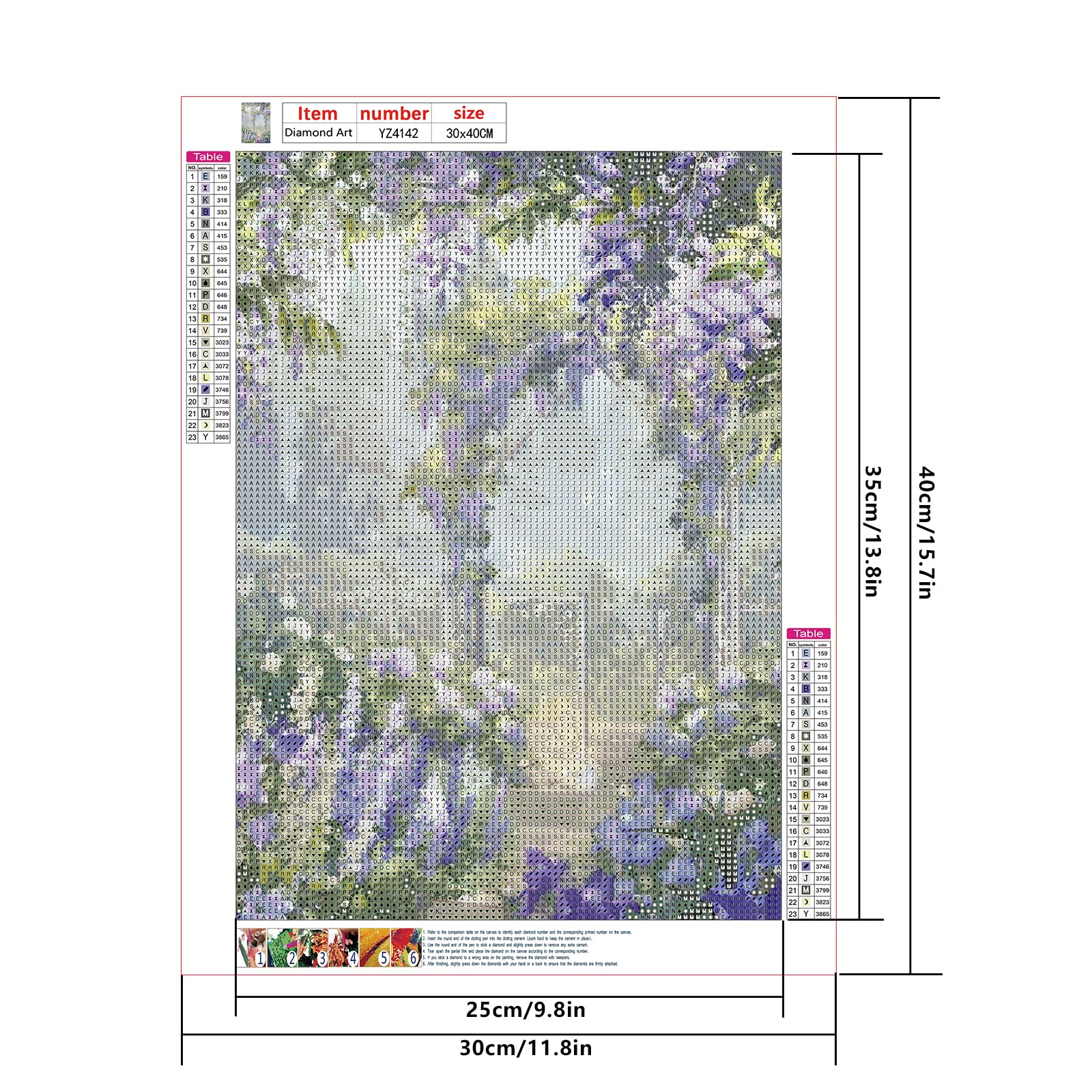 SHEGZHUC Diamond Painting Çizgi Film Şehir Resimleri 4'lü Set 30 x 40