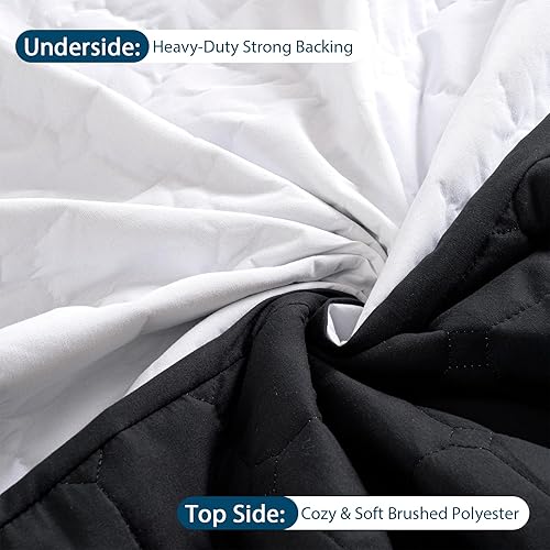 Miniatura 5 de Protector de colchón impermeable sin ruido, funda de colchón de cama tamaño Queen con bolsillo profundo de 6 a 18 pulgadas de profundidad, suave,