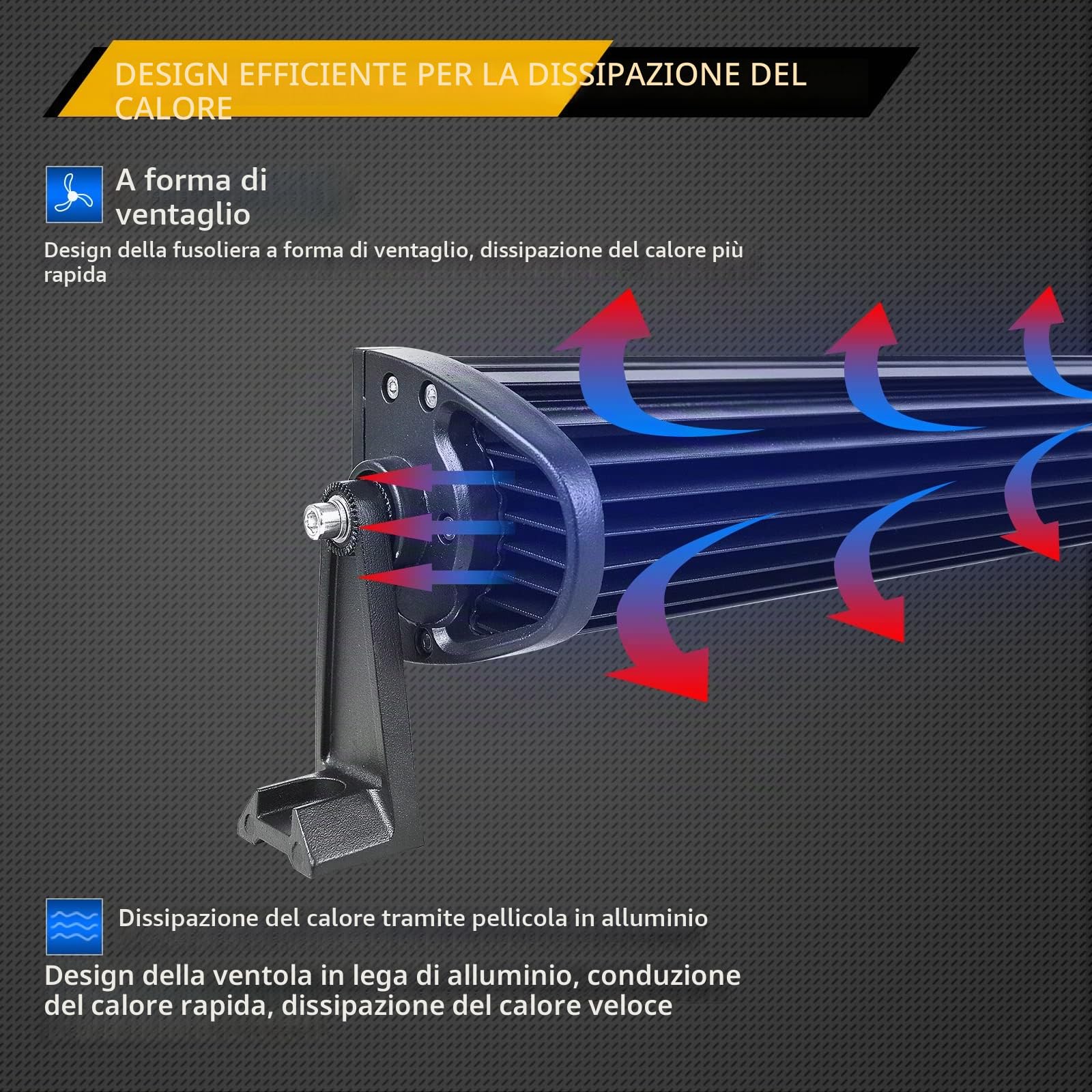 Willpower 540W arco Barra Led Fuoristrada Con 12V Cablaggio Kit, 42 pollice Barra a led 12v per Auto Trattore Camion ATV Barca 4x4