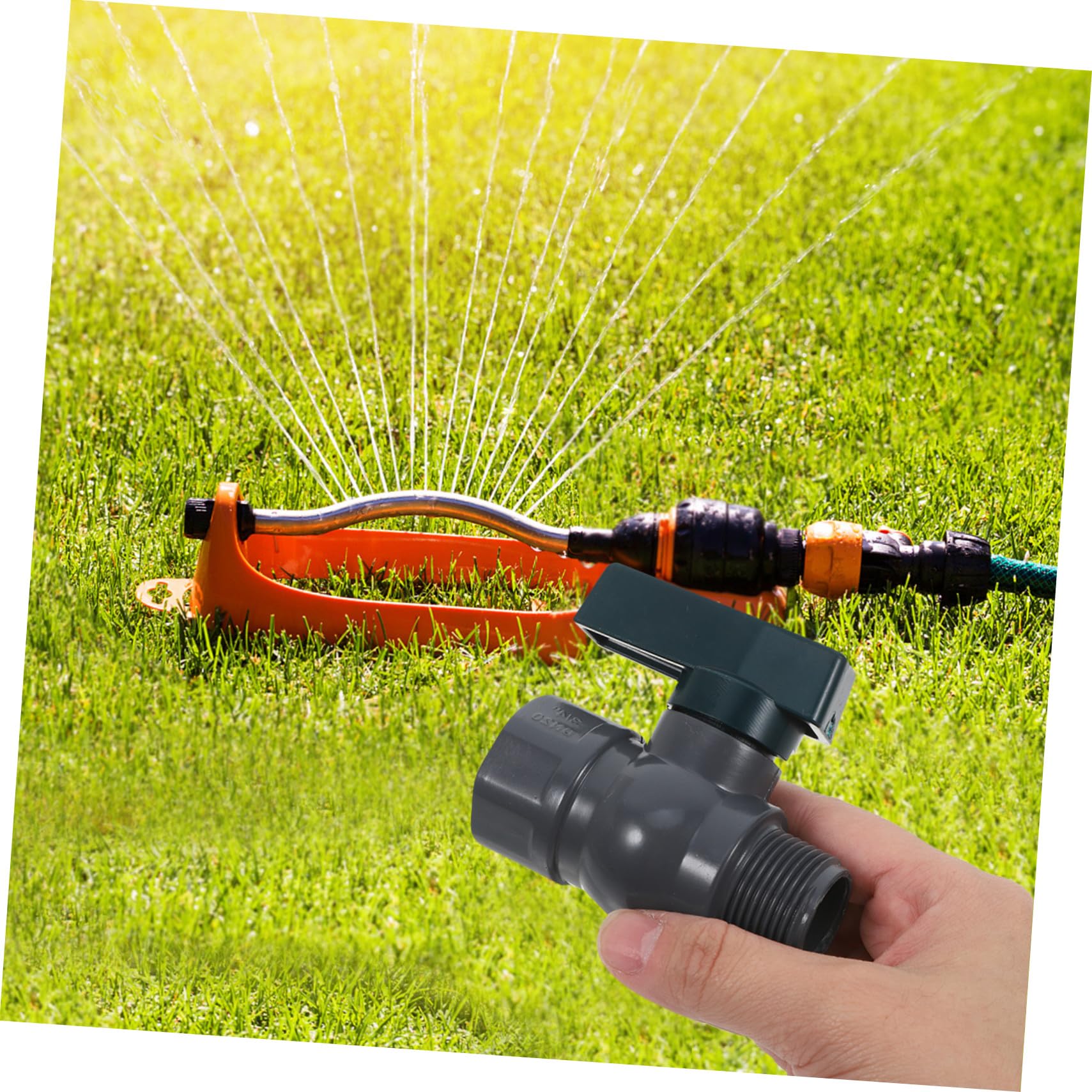 2 Sätze Teiliges PVC Regentonnen Adapter mit Wasserhahn Schlauchanschluss und Gewindedichtband Wiederverwendbar Einfache Installation für Gartenbewässerung und Wassertanks