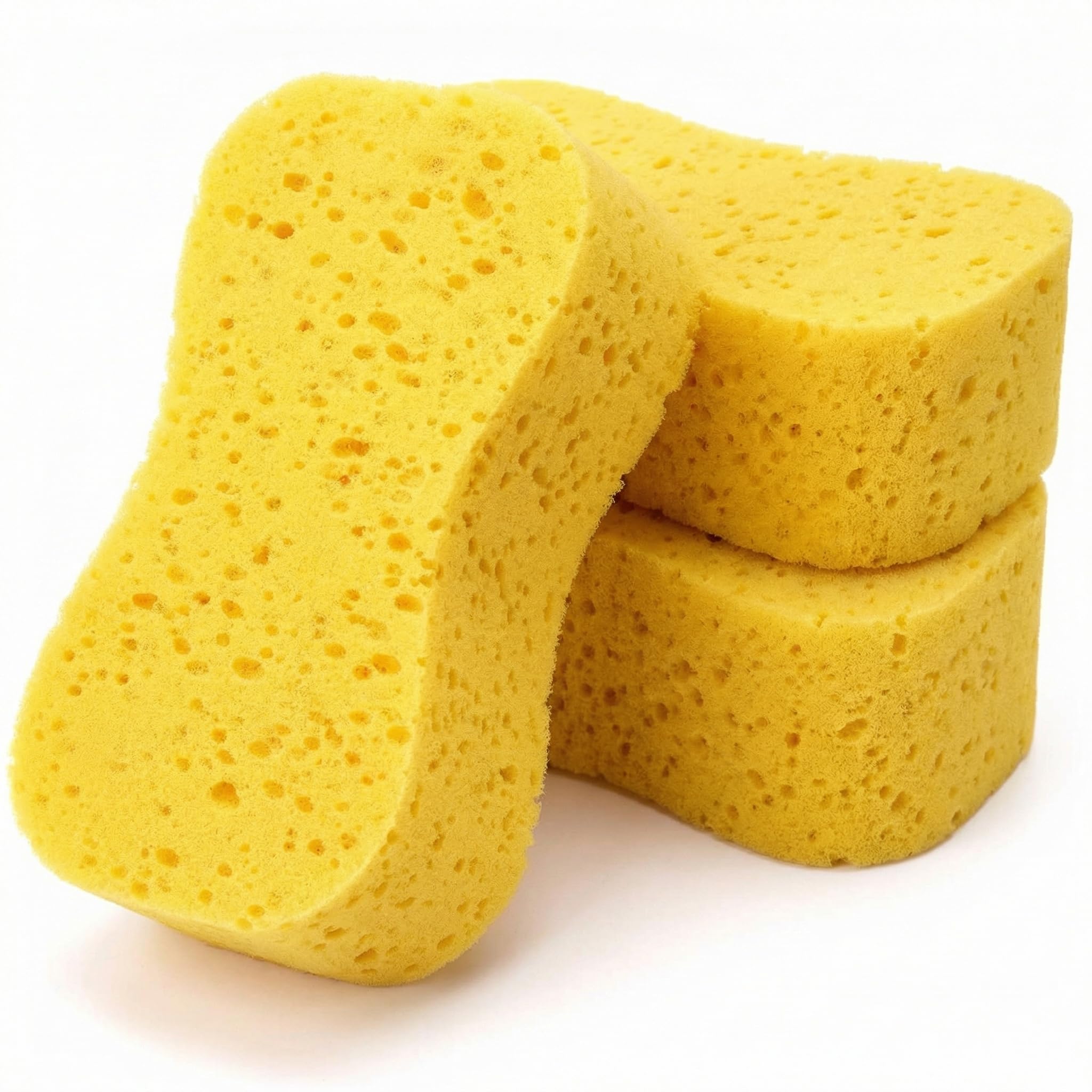 Qwork Lemon Tree Qwork® 3 Packs Car Wash Sponges, Cleaning Sponge, Car Sponges For Washing, Super Absorbent,23 * 11 * 4.5Cm