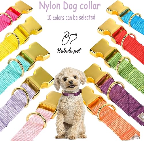 Miniatura 6 de Babole - Collares de nailon para perros pequeños, 13 colores, ajustables, suaves y cómodos con hebilla de metal de seguridad para niños, niñas y