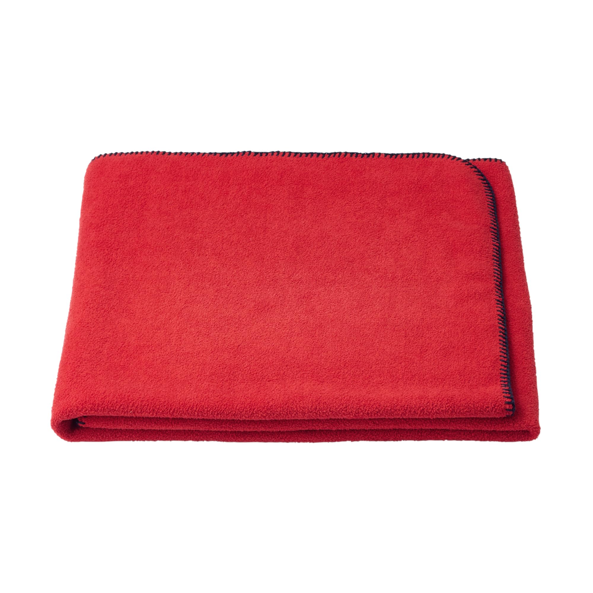 Amazon｜無印良品 フリースブランケット 赤 80×130cm 83437565