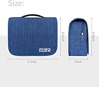 Vista 3 de Neceser de Gran Capacidad para Viajes, con Gancho para Colgar para Hombres y Mujeres, Bolsa de Cosméticos Impermeable para Viajes, Bolsa
