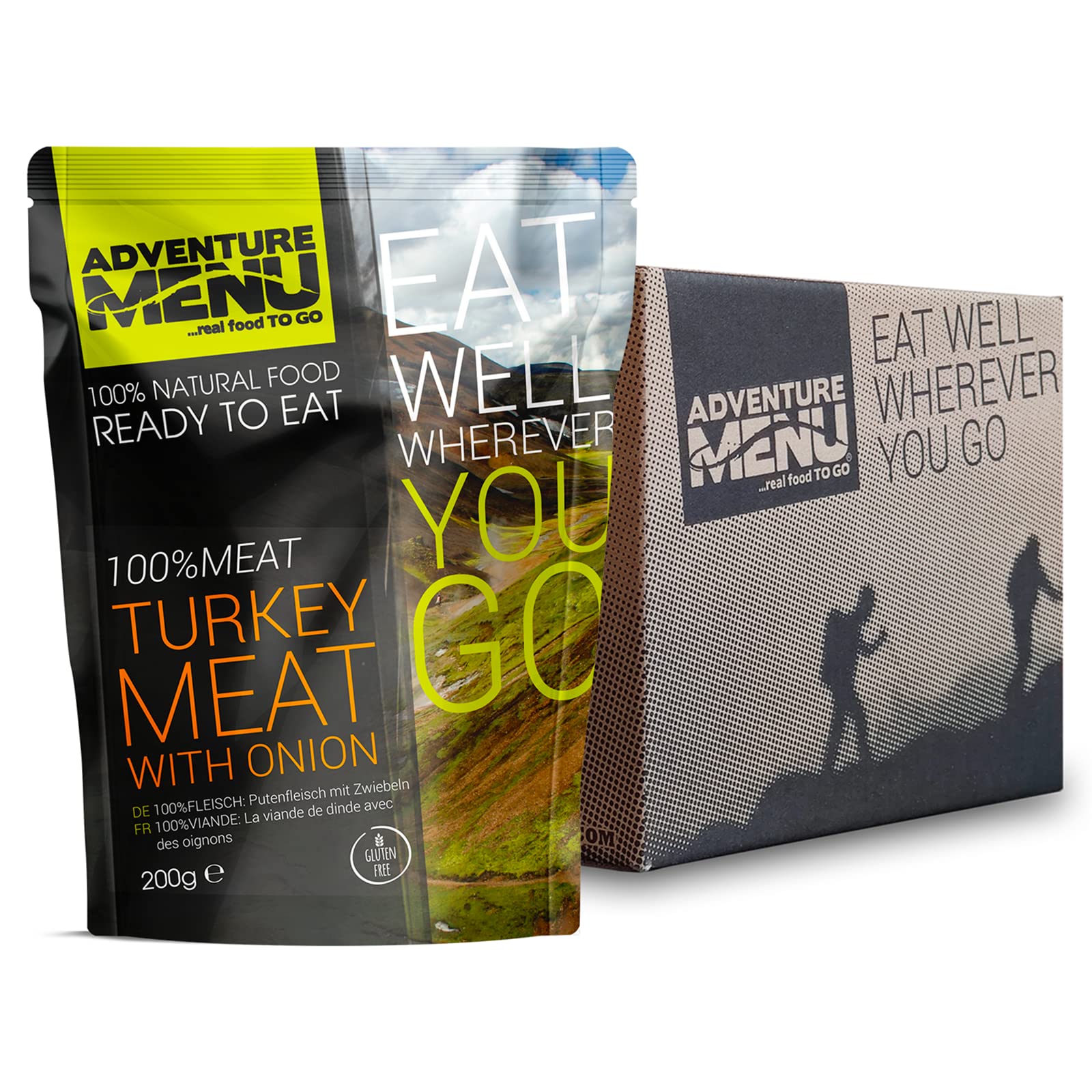 Adventure Menu Putenfleisch mit Zwiebeln - 100% Fleisch, 10 Stück à 200g