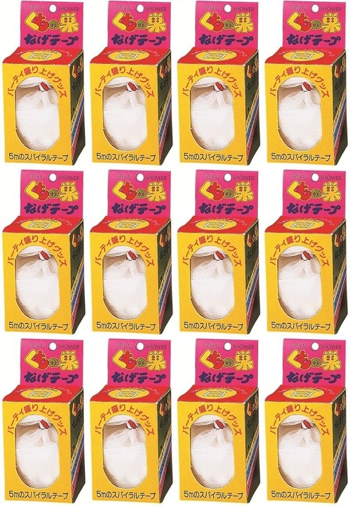 投蜘蛛（白色）五間五双 1袋 （6個入）　“送料無料” 投げテープ Amazon.co.jp: カネコ(Kaneko) くもの巣投げテープ(白) : おもちゃ