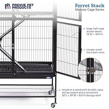 Amazon | Prevue 飼育ケージ フェレットスタックスリー