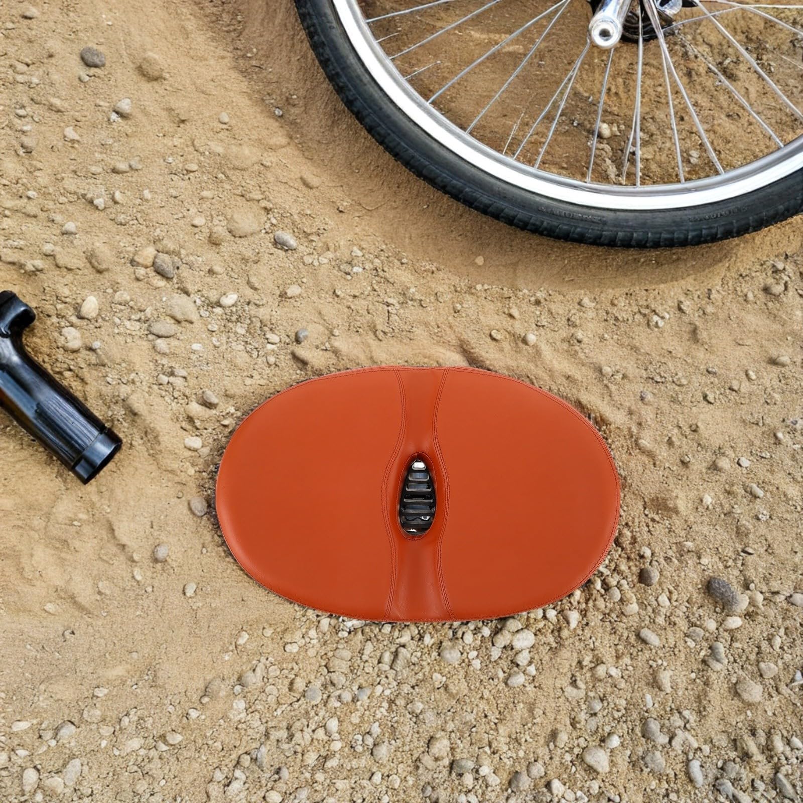 Healifty Extra Breiter Nasenloser Fahrradsattel mit Bequemer Polsterung aus Pu Schaum für Damen und Herren für Lange Strecken und Sportliches Radfahren