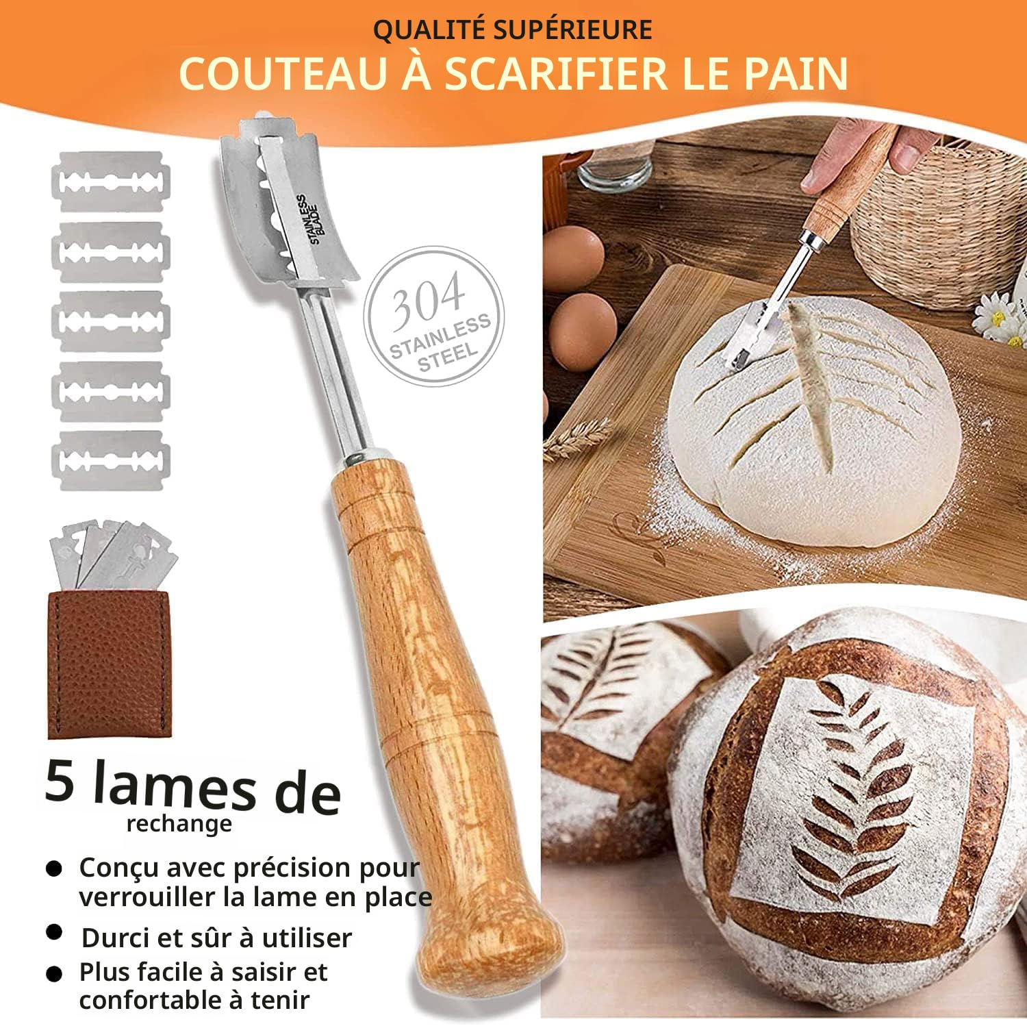 Bol De Fermentation Naturel Pour Pâte - 3L Avec Couvercle Réglable Et Base Large - Anti-adhésif Et Transparent