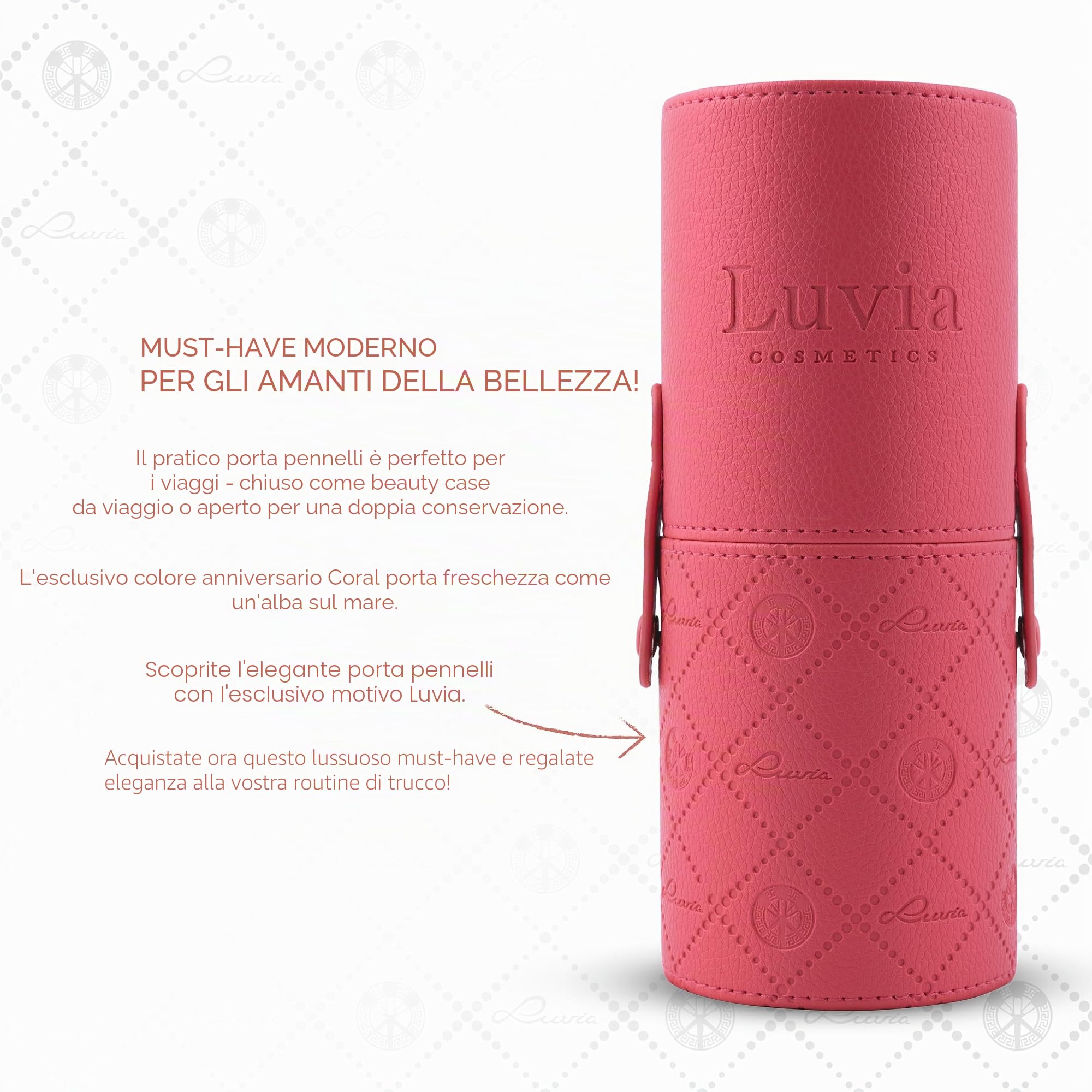 Luvia - Set di pennelli per trucco, 14 pezzi, vegani, con pennello per cipria, spugna e blender XL, ideale per principianti e professionisti, pennelli per trucco di alta qualità per un trucco perfetto