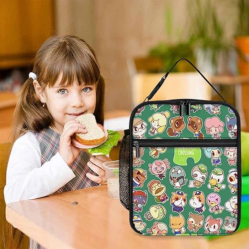 Miniatura 7 de Bolsas de almuerzo aisladas duraderas e impermeables con diseño de animales, bolsa de almuerzo cruzada para el almuerzo, bolsa de almacenamiento