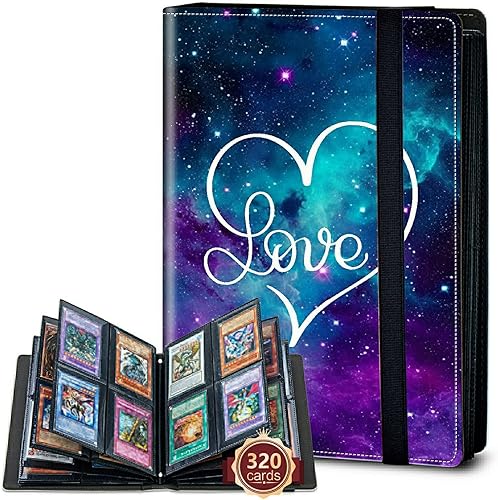 Miniatura 8 de Rossy Carpeta para tarjetas de 4 bolsillos, soporte para álbum de coleccionista de tarjetas de intercambio de 240 tarjetas, de doble cara, soporte