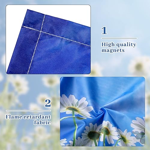 Miniatura 7 de Patelai Cubierta de luz fluorescente de 4 x 2 pies para luces de techo, cubierta de luz magnética con 10 imanes, filtros de luz fluorescente para