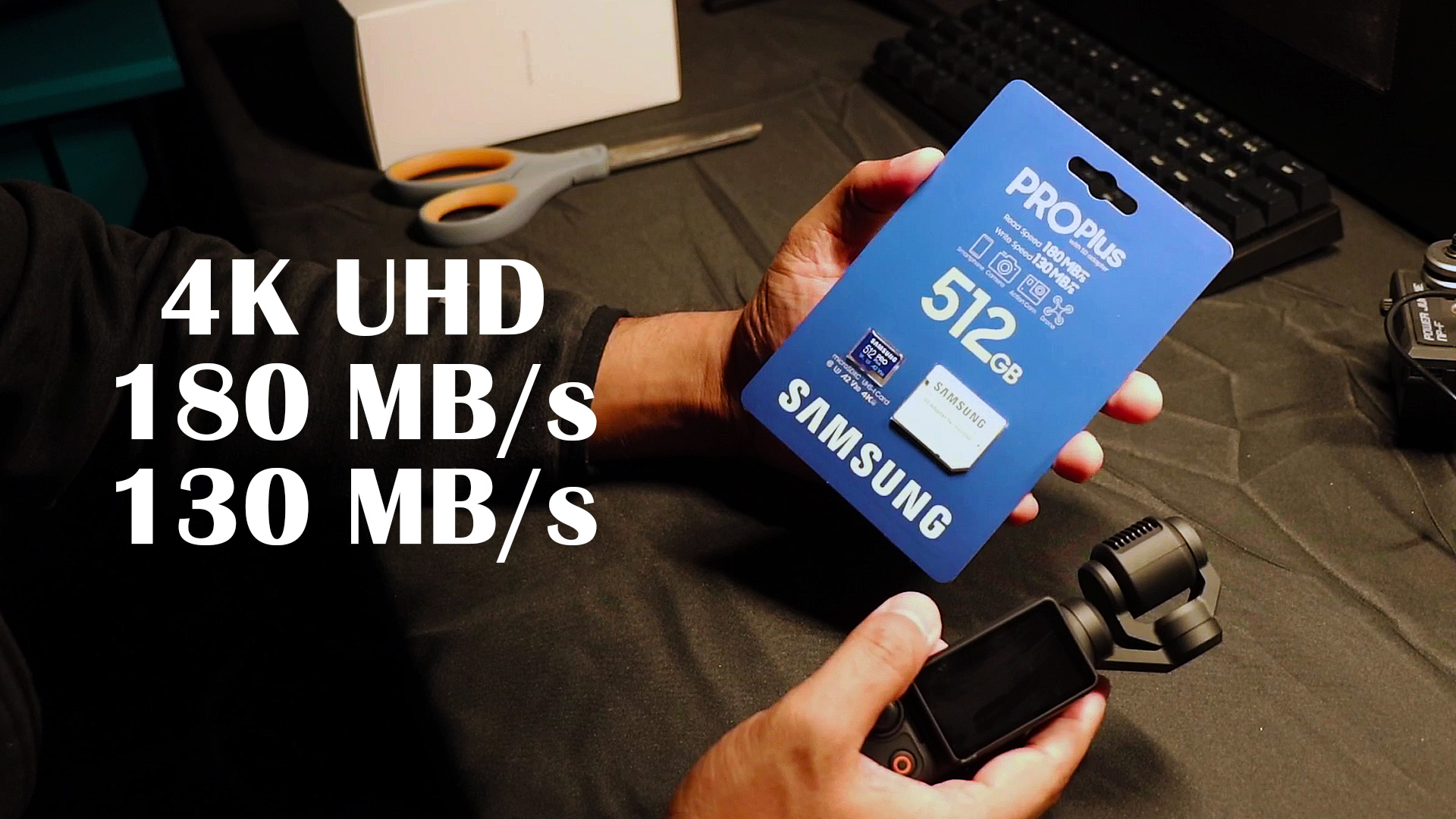 Watch SAMSUNG PRO Plus microSD 512GB for DJI Osmo Pocket 3 on