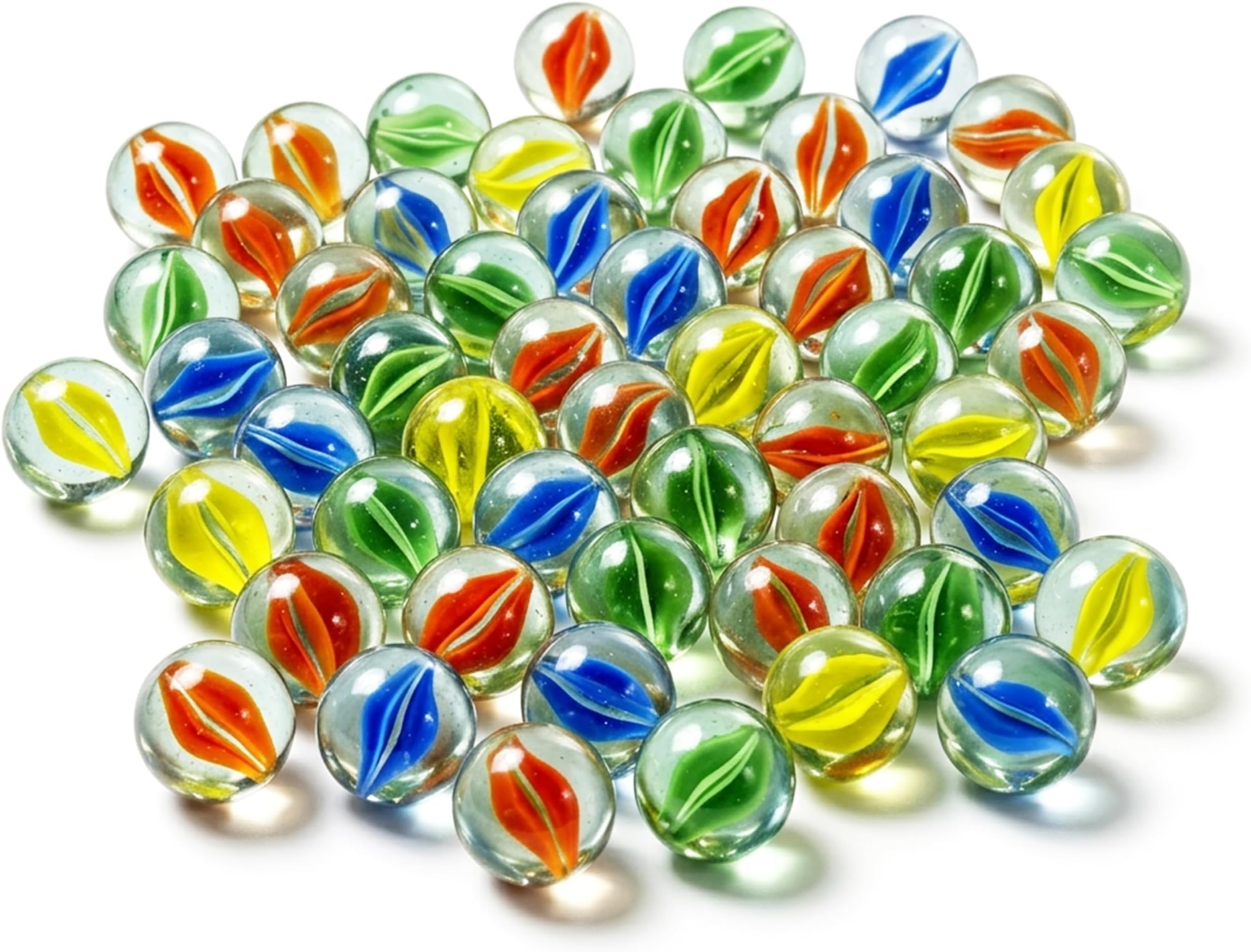 ARSUK Cat’s Eye Glass Marbles – 40 Pcs (250g, 15–16mm) – Colourful Decorative Marbles for Kids’ Games, Collectible Toys, Crafts, DIY Projects, Vase Fillers, Aquarium Landscaping & Home Décor