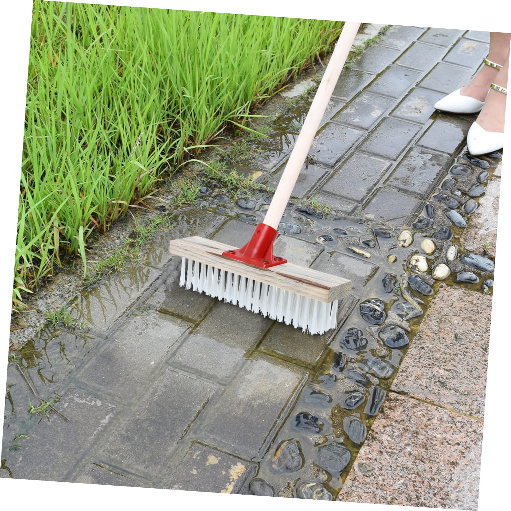 Healeved Moss Brush Head Stiff Bristles Carpet Scrubber Floor Cleaning Accessories