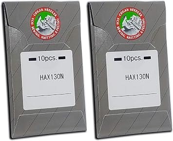 20 Organ HAX130N Top-Stitch and Embroidery Flat Shank Home Sewing Machine Needles  Multiple Sizes! Metric 80/12