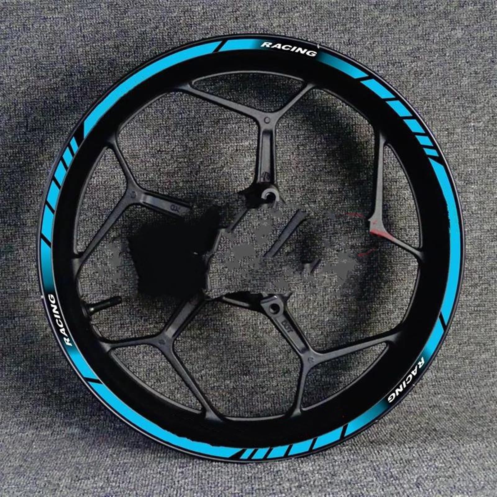 Motorcycle Wheel Stickers Reflective Rim Strips Decals for HRC CBR1000RR CBR600RR CBR500R CBR300R CBR250R/650R(Style 8)