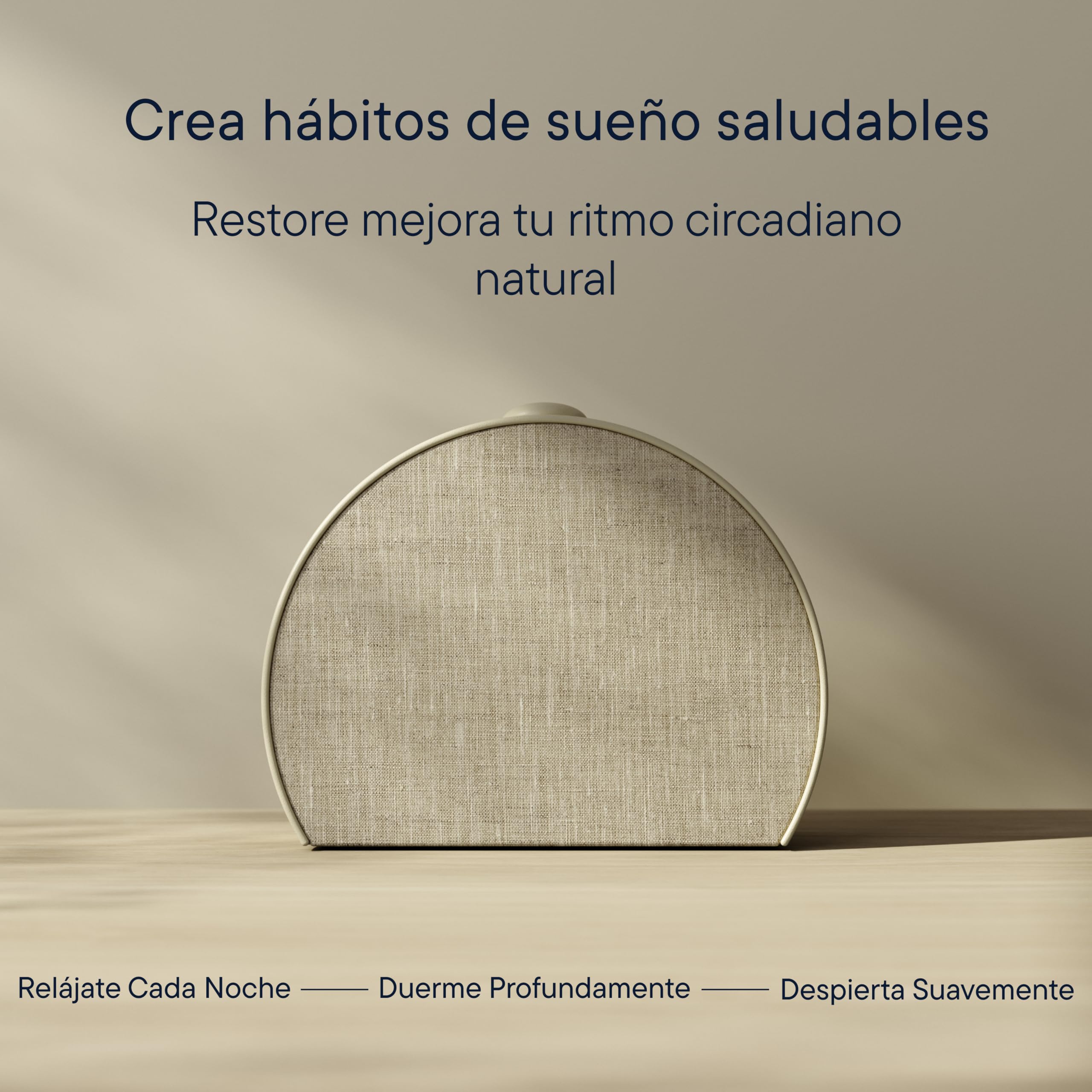 Hatch Restore 3 Despertador Amanecer y Despertador Solar con máquina de Sonido y luz Inteligente – Ruido Blanco, Rutina de sueño sin Pantallas