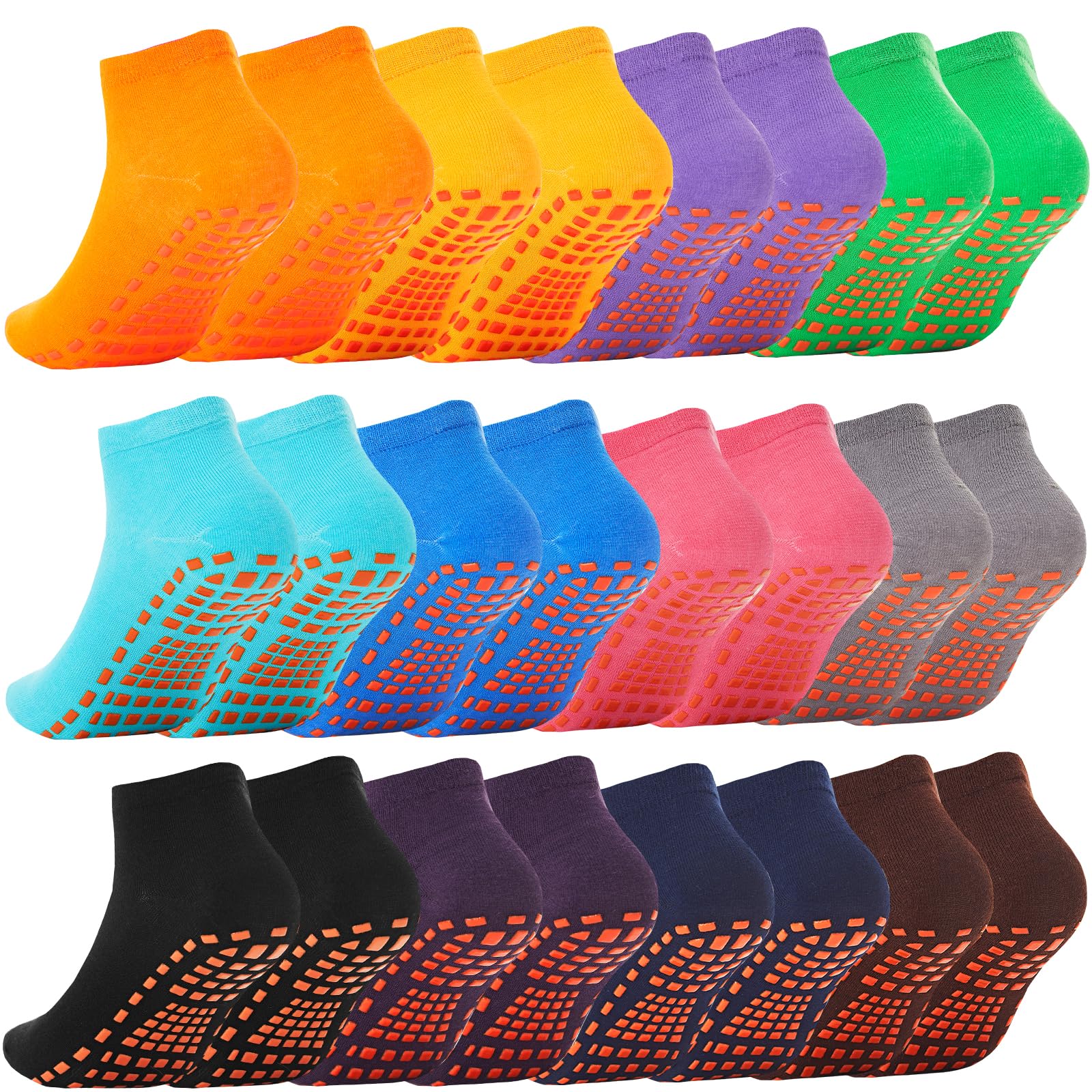WANZHIHUI Grip Socks for Women & Men- Non Slip Sticky Grippy Socks Woman Gripper Slipper Sock for Hospital Yoga Pilates