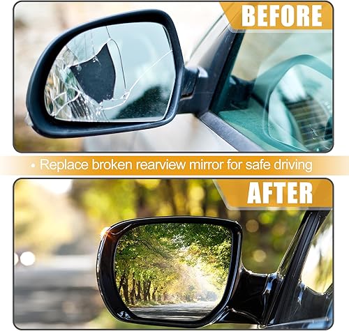 Miniatura 4 de X AUTOHAUX Espejo de remolque del lado izquierdo del conductor, cristal superior calefactado con soporte trasero No.FL3Z17K707Q para Ford F250 F350