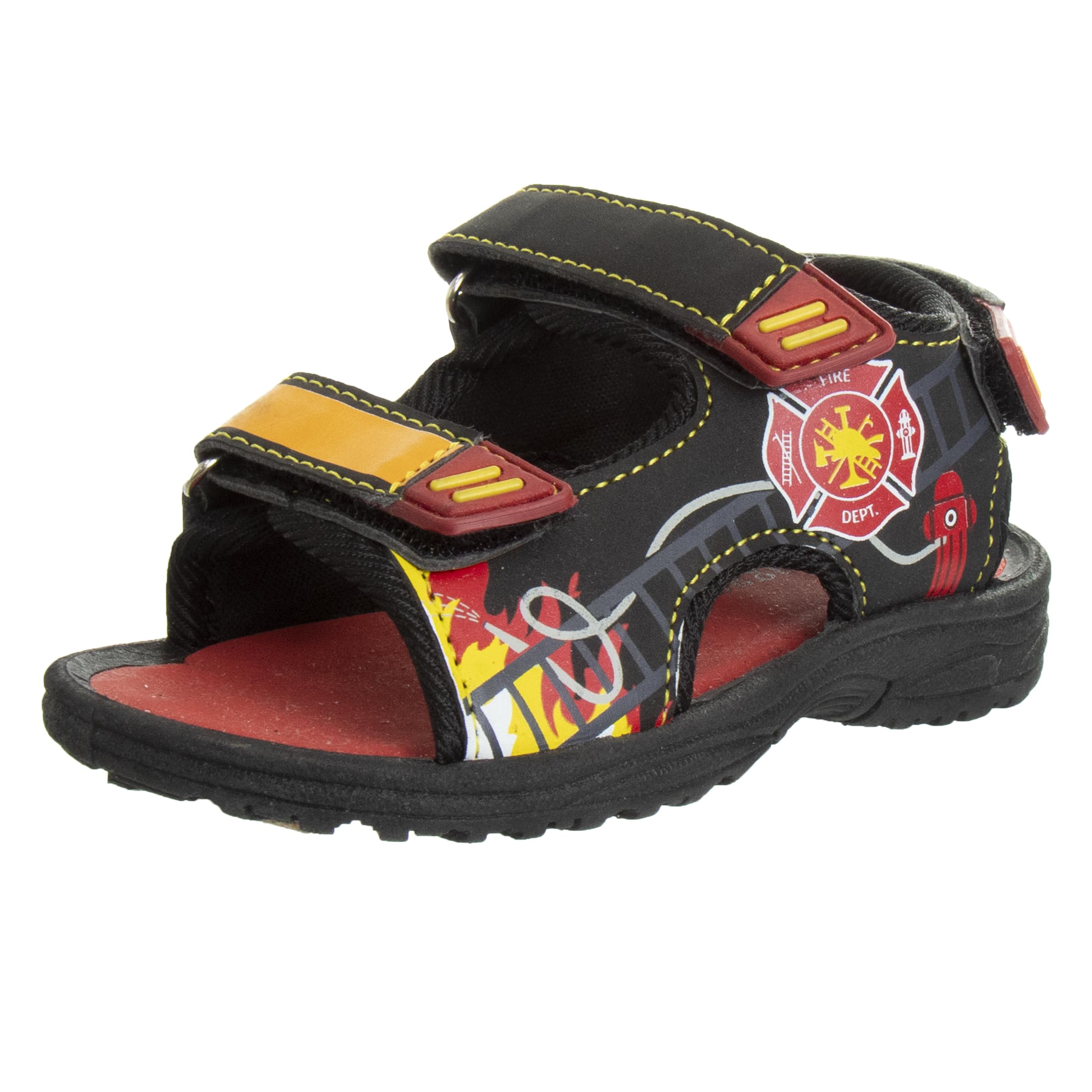 Rugged Bear Kids Boys Girls Open-Toe Outdoor Sport Water Sandals - beach pool slide adjustable strap shoes athletic summer (Toddler/Little Kid/Big Kid)