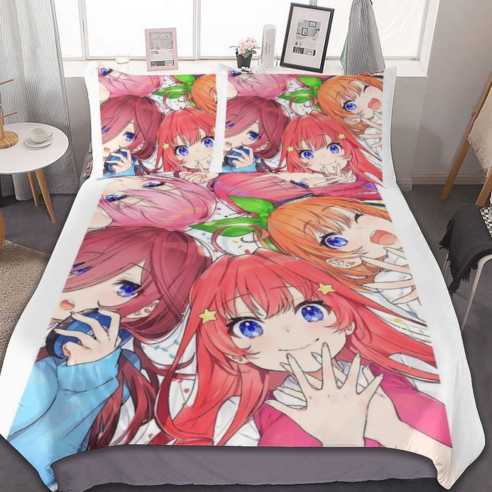Amazon｜寝具カバーセット 人気 五等分の花嫁 掛け布団カバー 3点