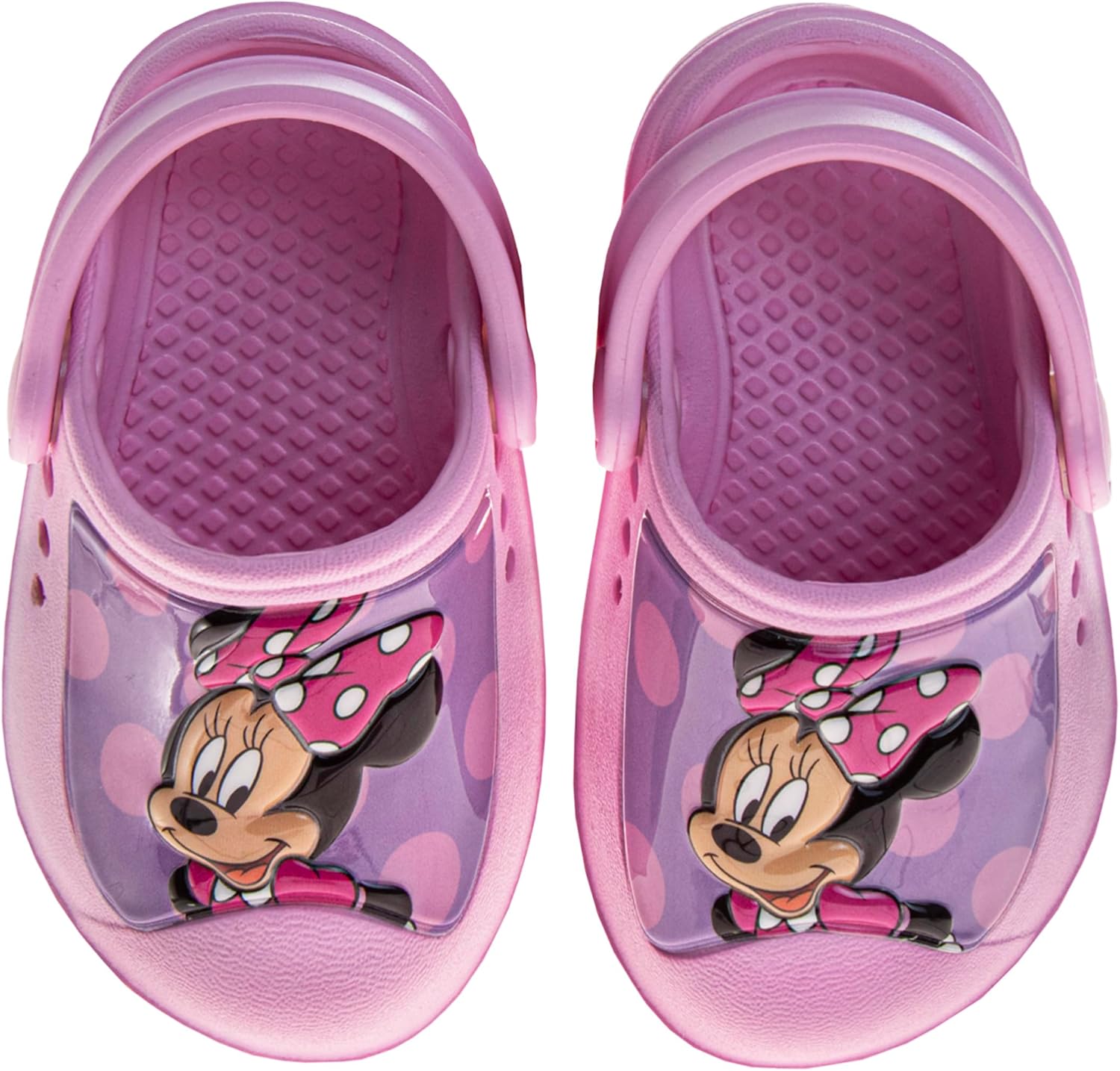 Disney Mickey Mouse and Minnie Mouse Clog Sandals Closed Toe Backstrap Baby Boy and Girl Slip on Slides Quick Dry Water Pool Shoes (Sizes: 2-4 Infant / 5 Toddler)
