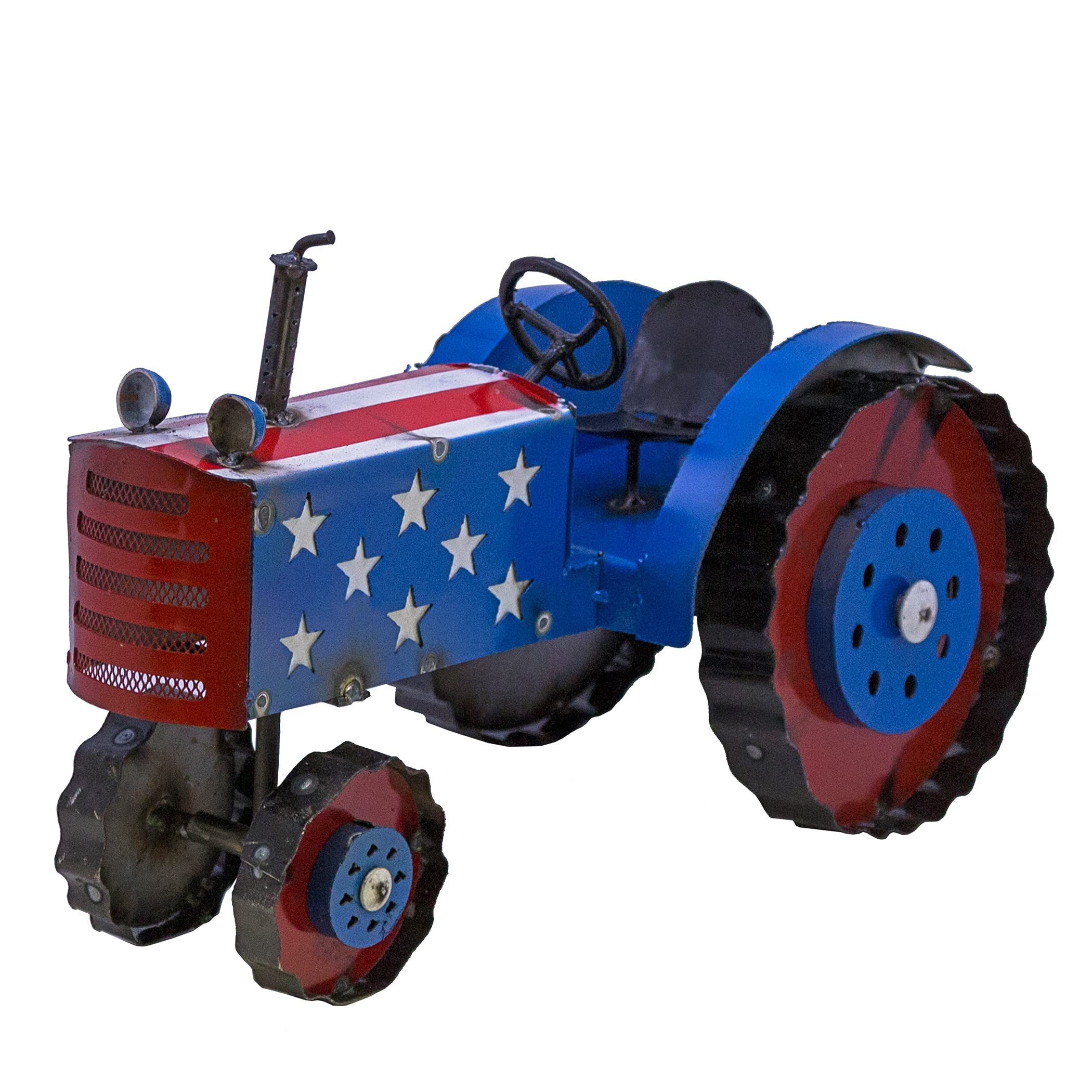 Rustic Arrow American Tractor, Large, Blue,Red