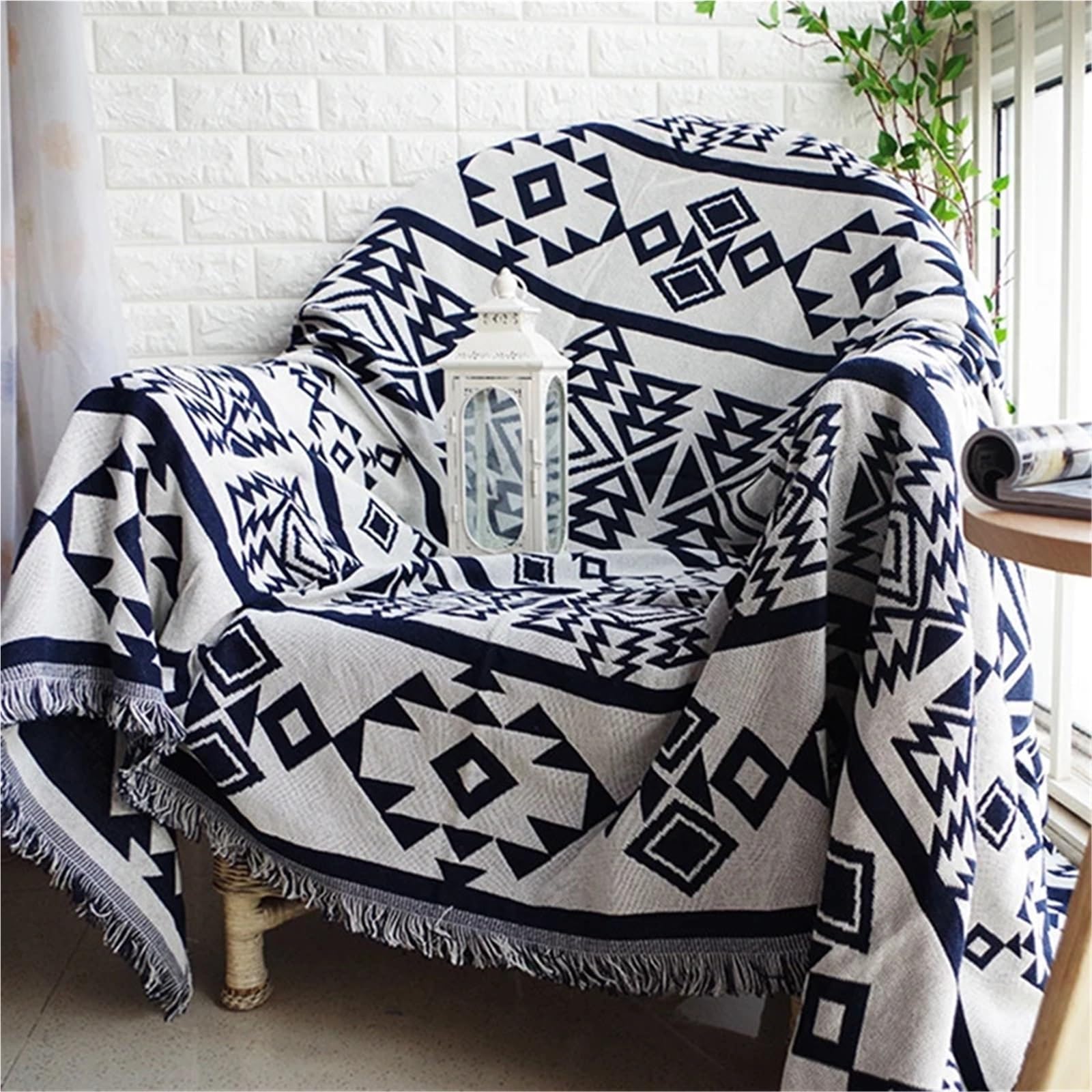 Tapis de Pique-Nique, Couverture canapé décorative, tricotée, Serviette, literie Voyage, Tapisserie de Pique-Nique pour Barbecue(Black,90x150cm)