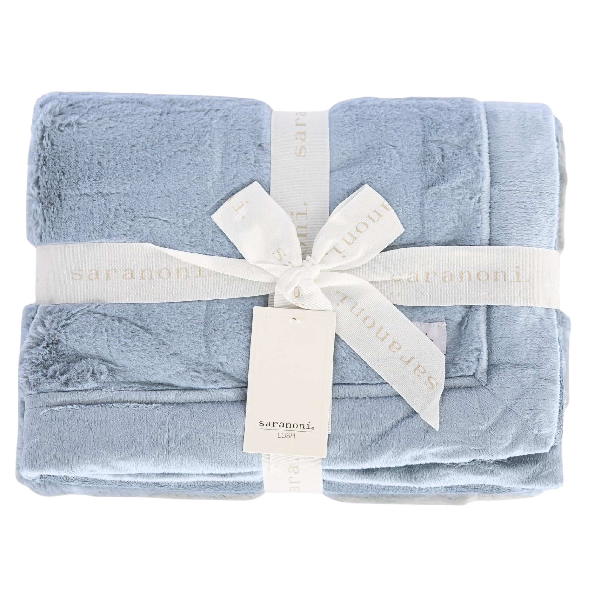 Saranoni Luxury Lush Kids Blanket | Ultra-Soft &amp; Cozy Plush Comfy Blankets for Kids &amp; Teens | Storm Cloud - 40” x 60”