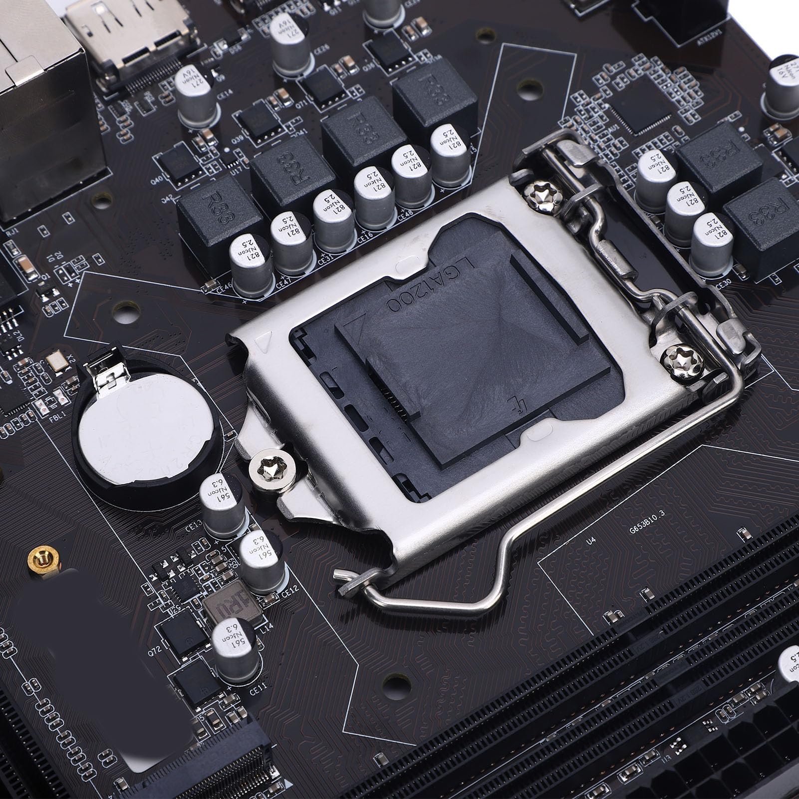 ASHATA Płyta Główna do Gier, ATX LGA 1200 DDR4, M.2 Serial ATA3.0x3 PCIe 4 Obsługa WiFi LAN dla Procesorów Core I9 I7 I5 I3 10. i 11. Generacji