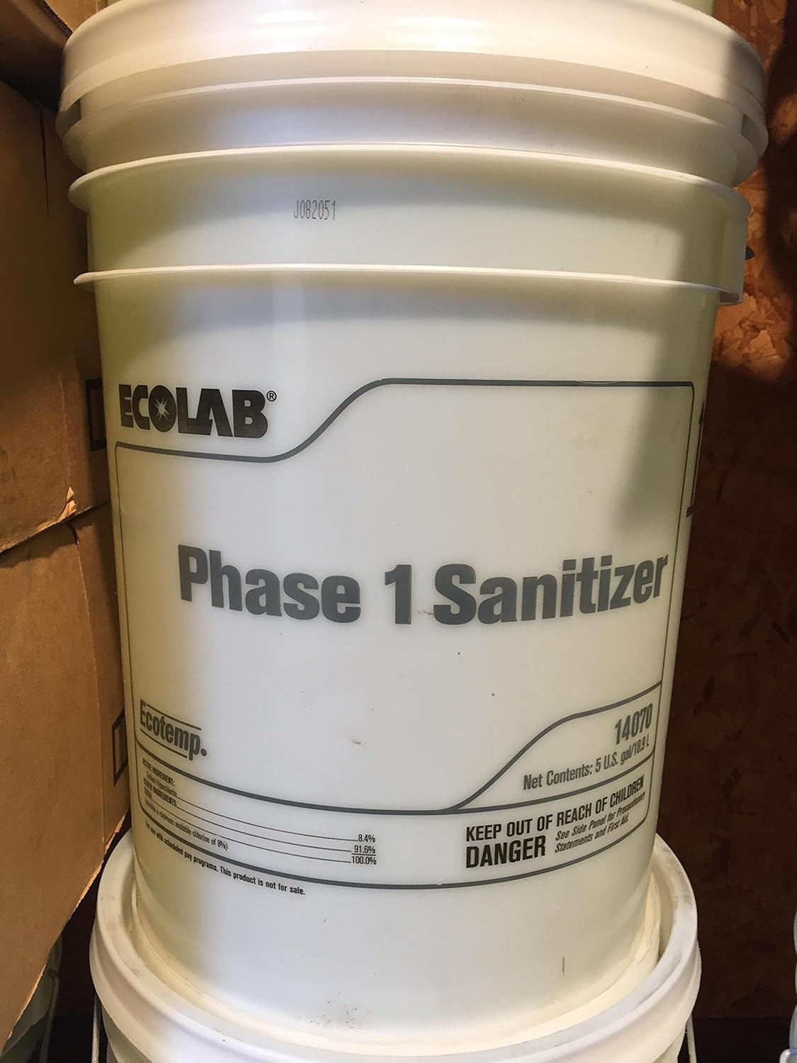 Ecolab Ecotemp Phase 1 Dishmachine Liquid Sanitizer 5 Gallon Amazon