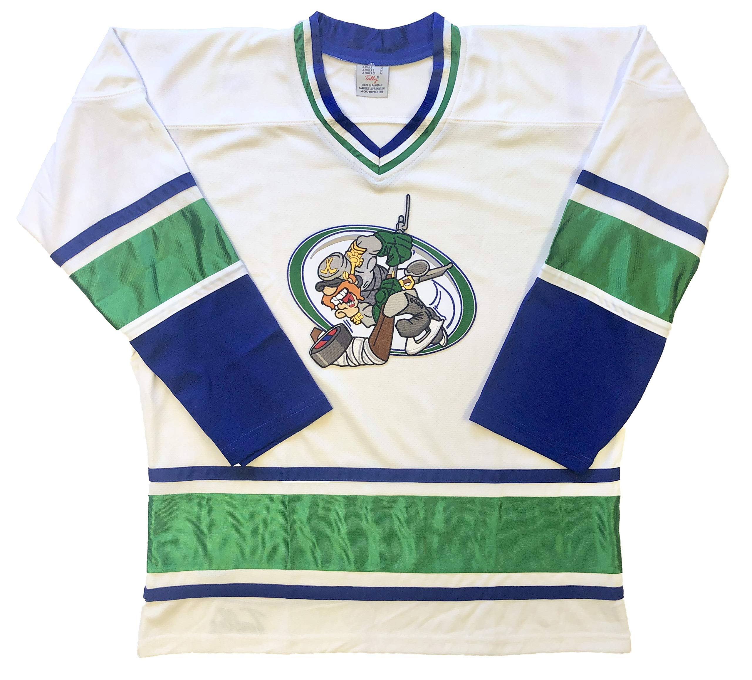 Generals Hockey Jerseys - We are Ready to Customize with Your Name and Number (White, Adult Large)