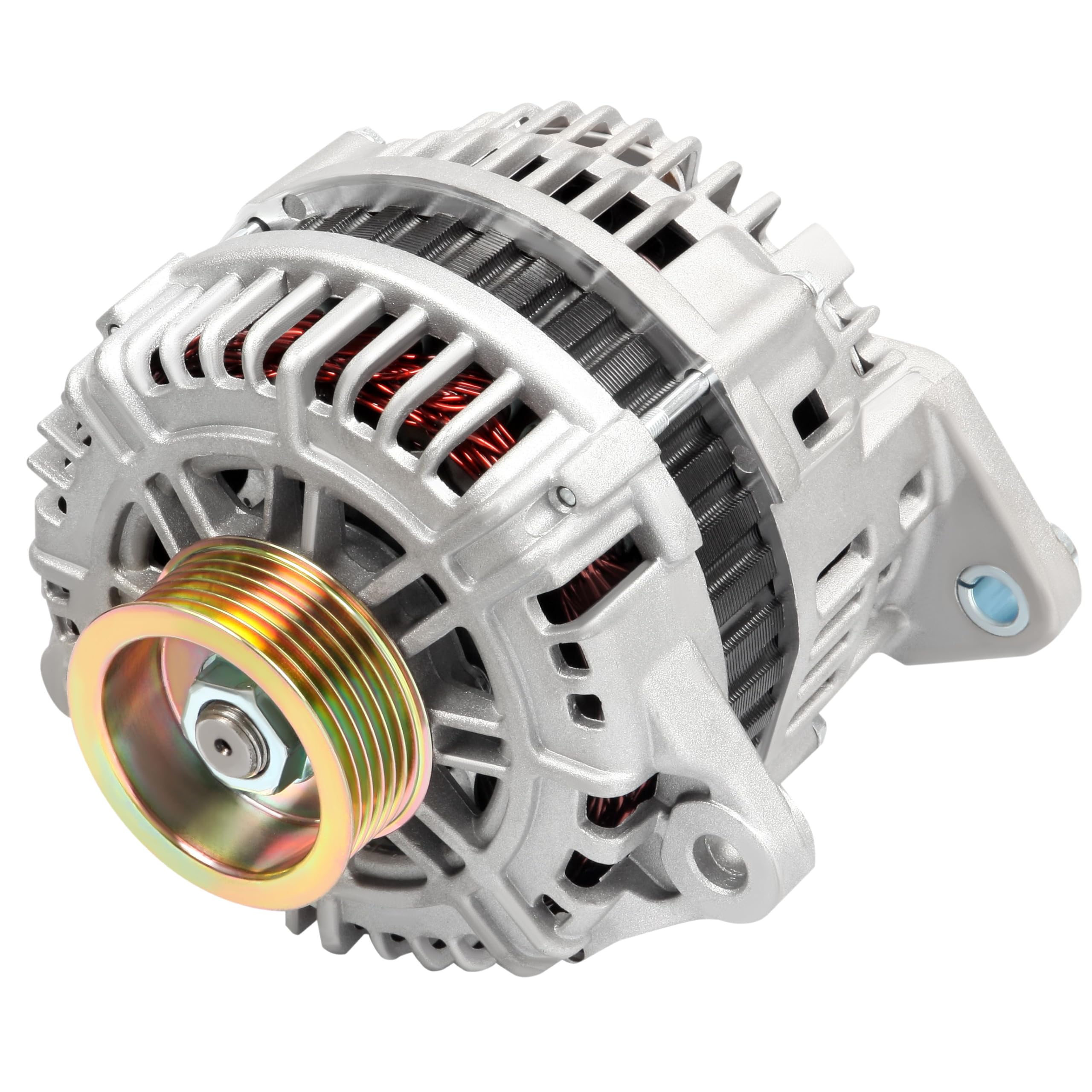 New Alternator Compatible for Nissan for Altima V6 3.5L 2002-2006 for Maxima V6 3.0L 1998-2000 for Infiniti for I30 V6 3.0L 1998-2000, 110AMP High Output Alternator fit #13940 AHI0091