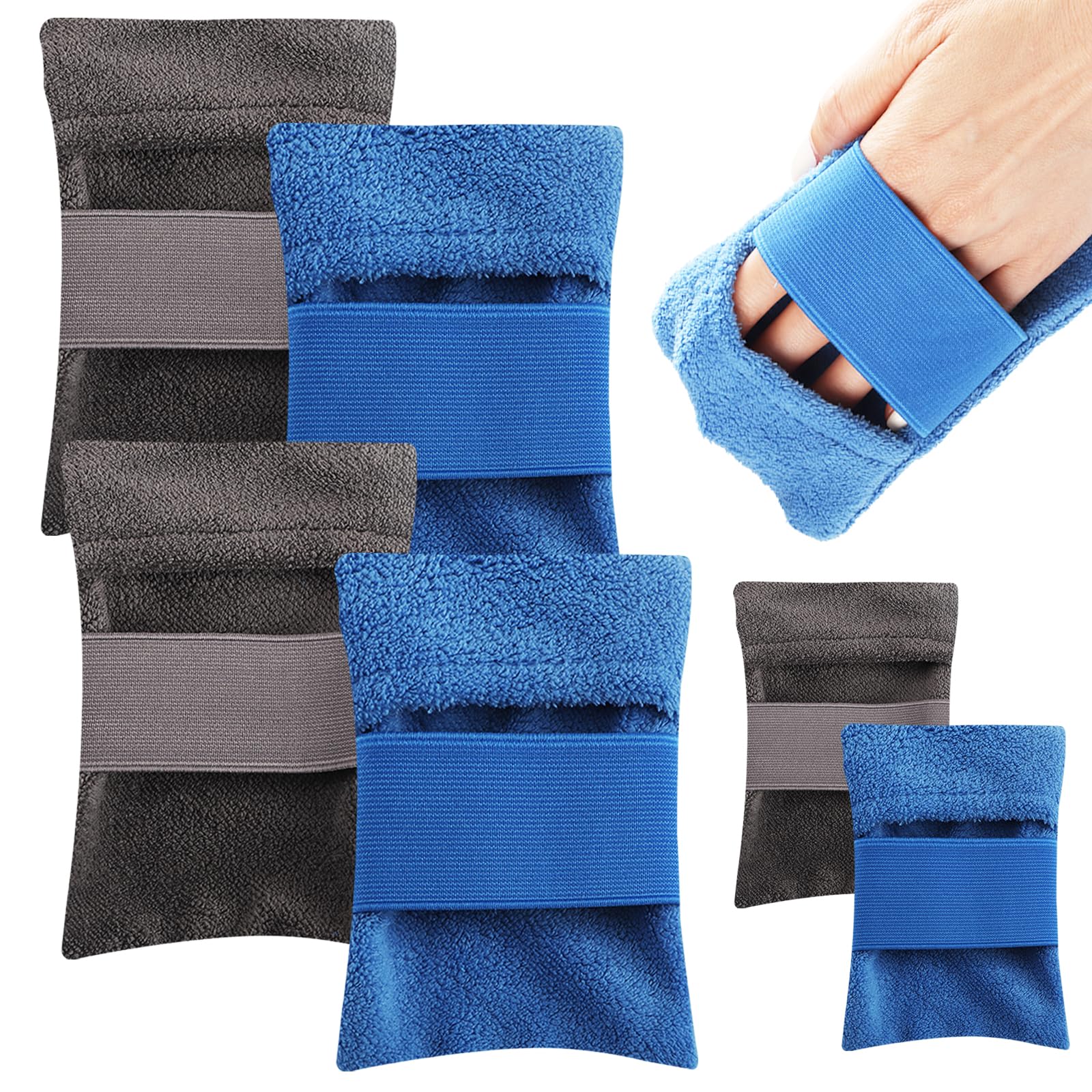 6 PCS Sand Remover for Beach,Sand Remover Bag Set Include 4PCS Large Sand Removal Bags/2PCS Small Sand Removal Bags,Reusable Sand Brush for Beach for Family Beach Sand Cleaning for Beach Activities